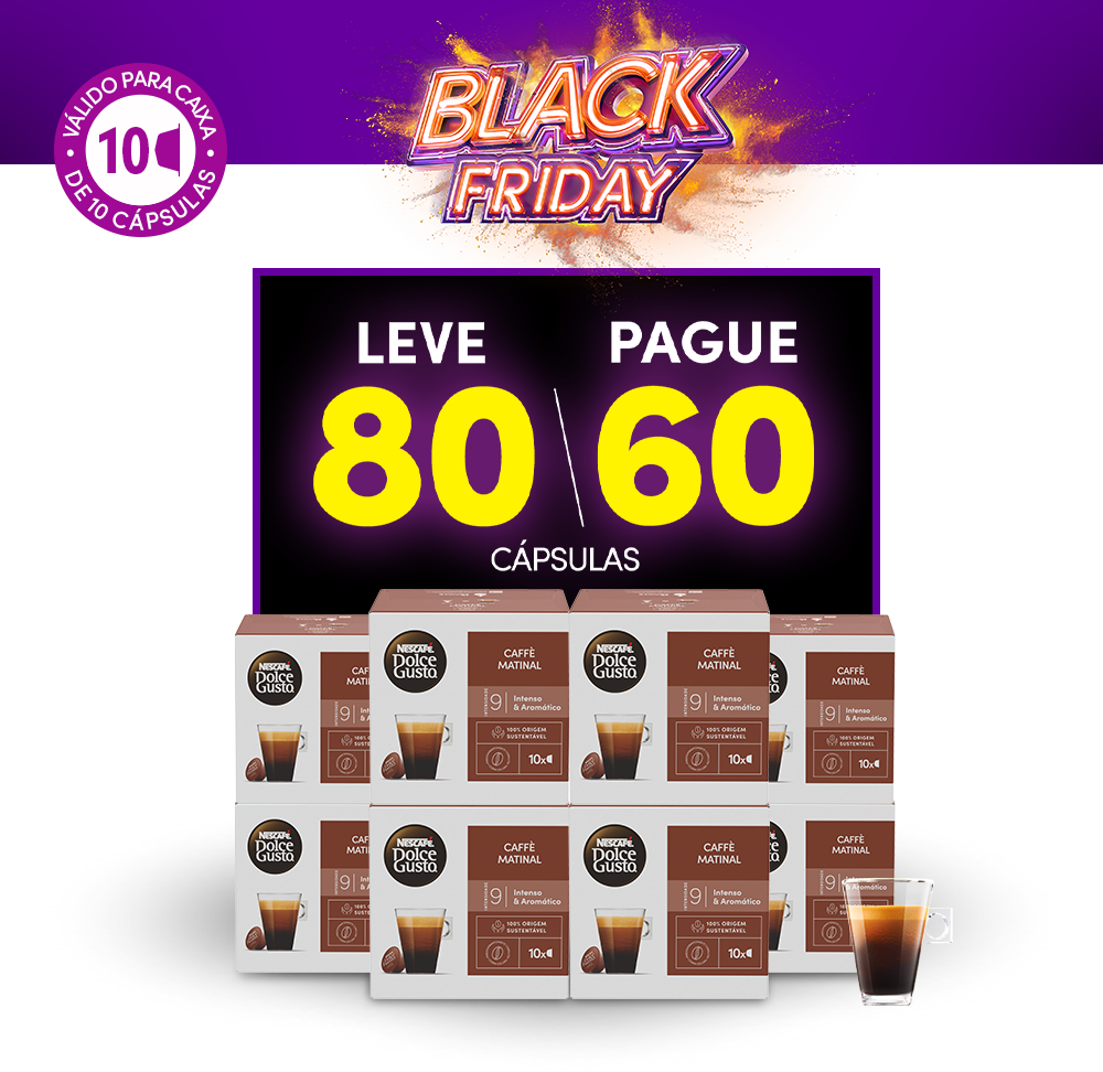 COMBO CAFFE MATINAL LEVE 80 PAGUE 60 CÁPSULAS