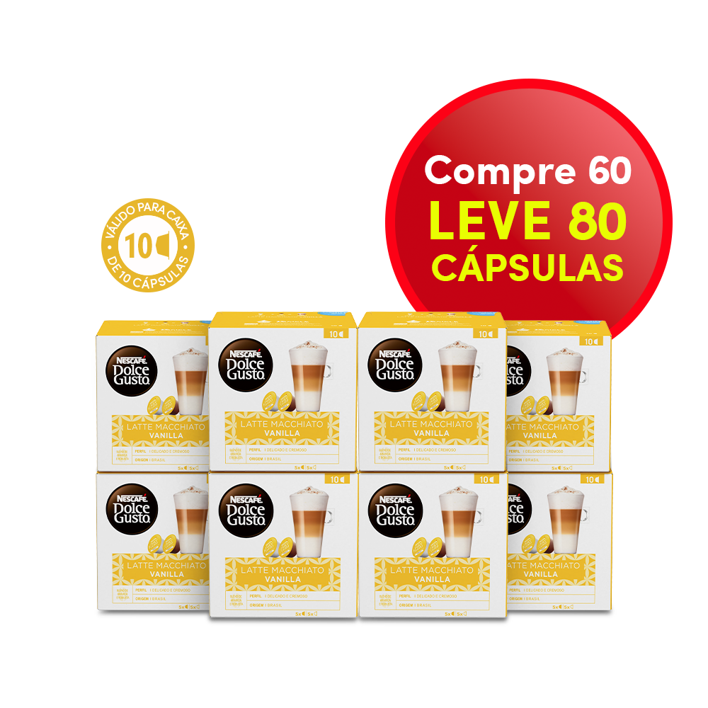 COMBO VANILLA LATTE MACCHIATO LEVE 80 PAGUE 60