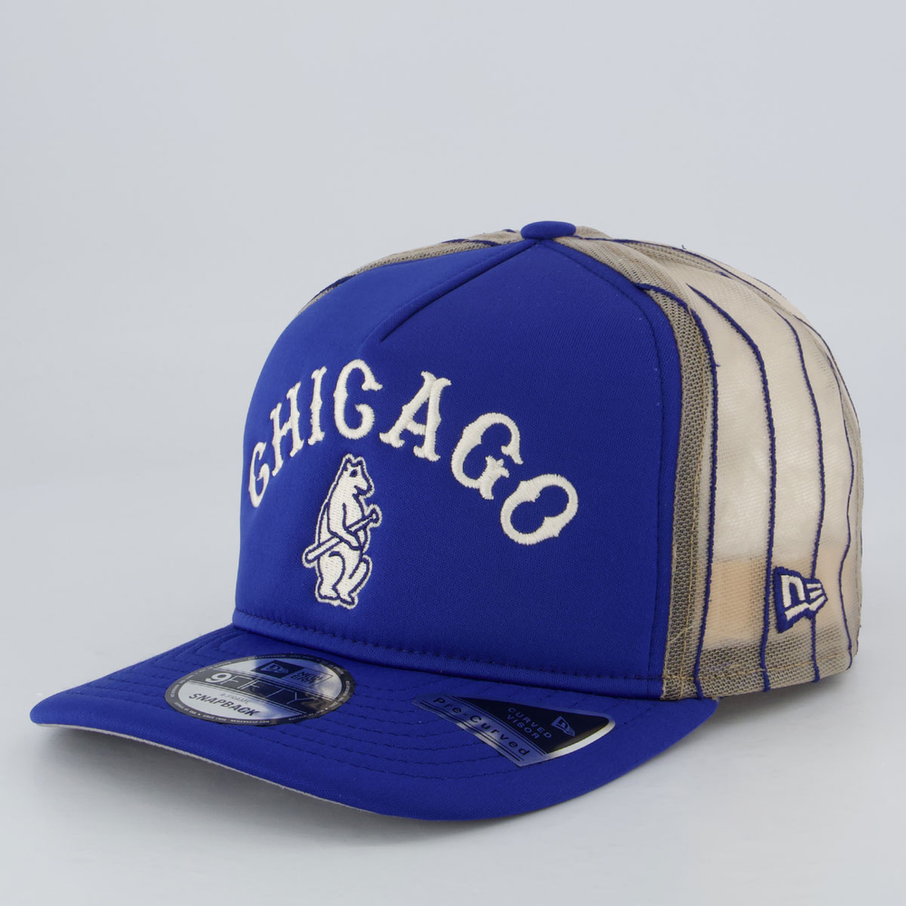 Boné New Era MLB Chicago Cubs Trucker Azul