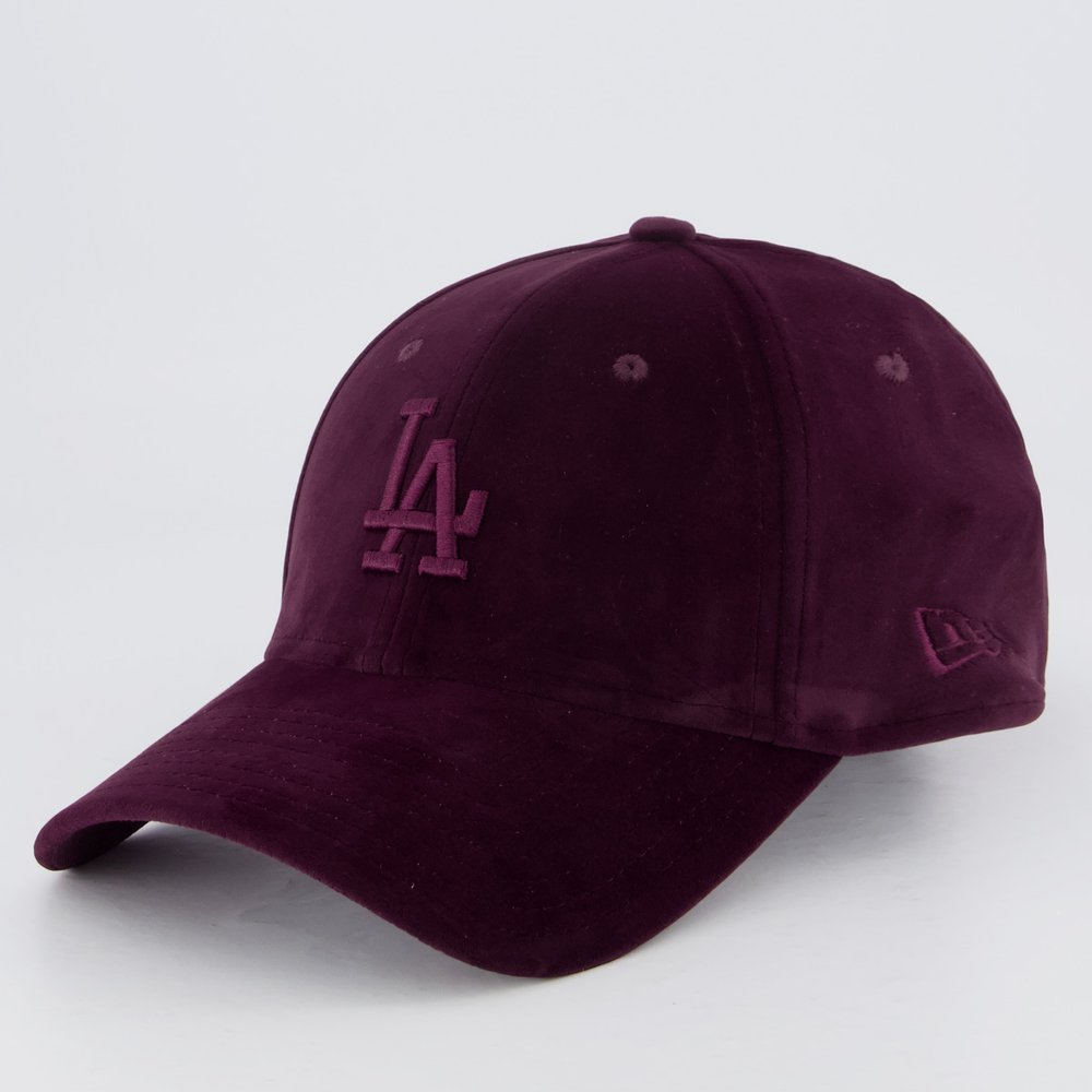 Boné New Era MLB Los Angeles Dodgers Velour 940 Bordô