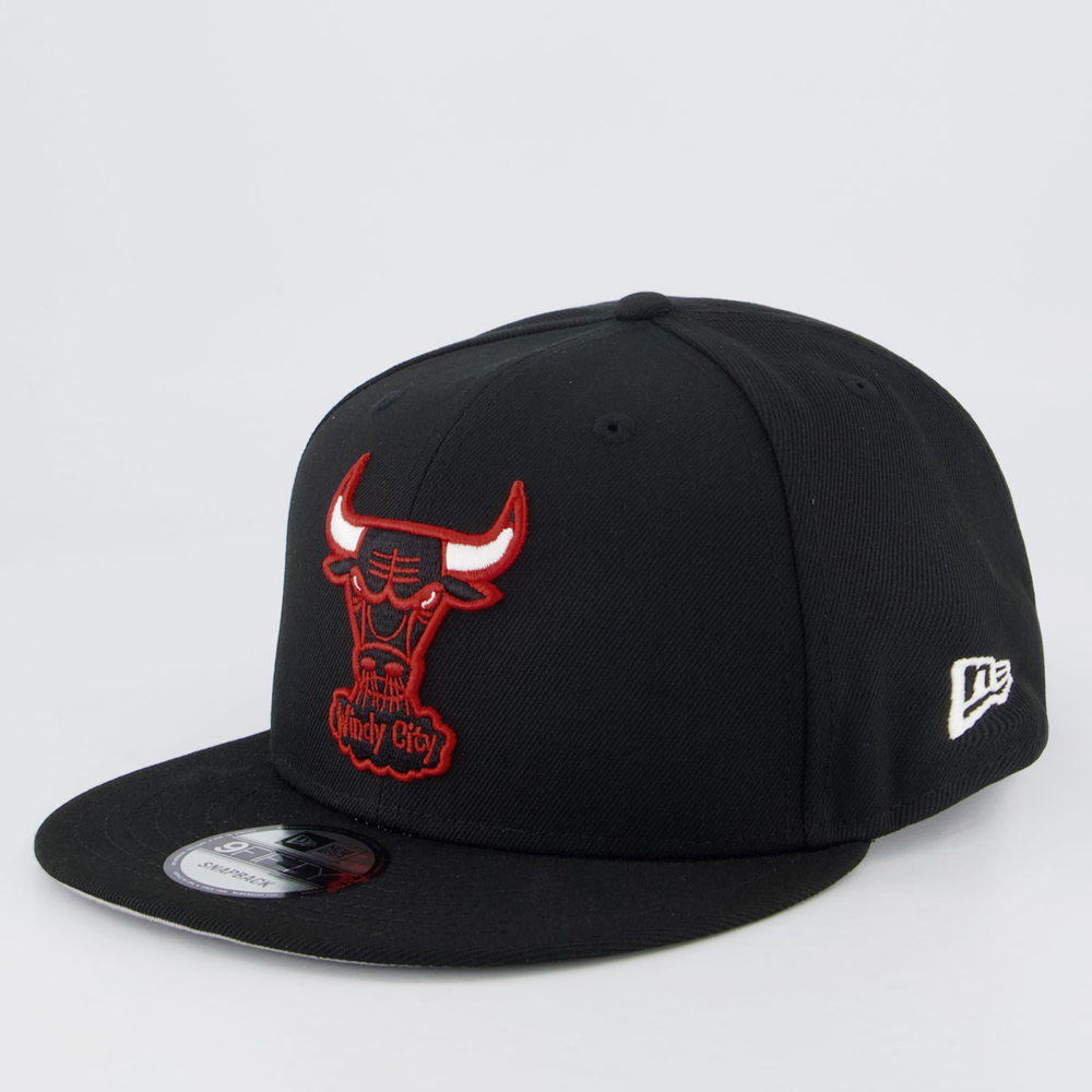 Boné New Era NBA Chicago Bulls Hardwood 950 Preto