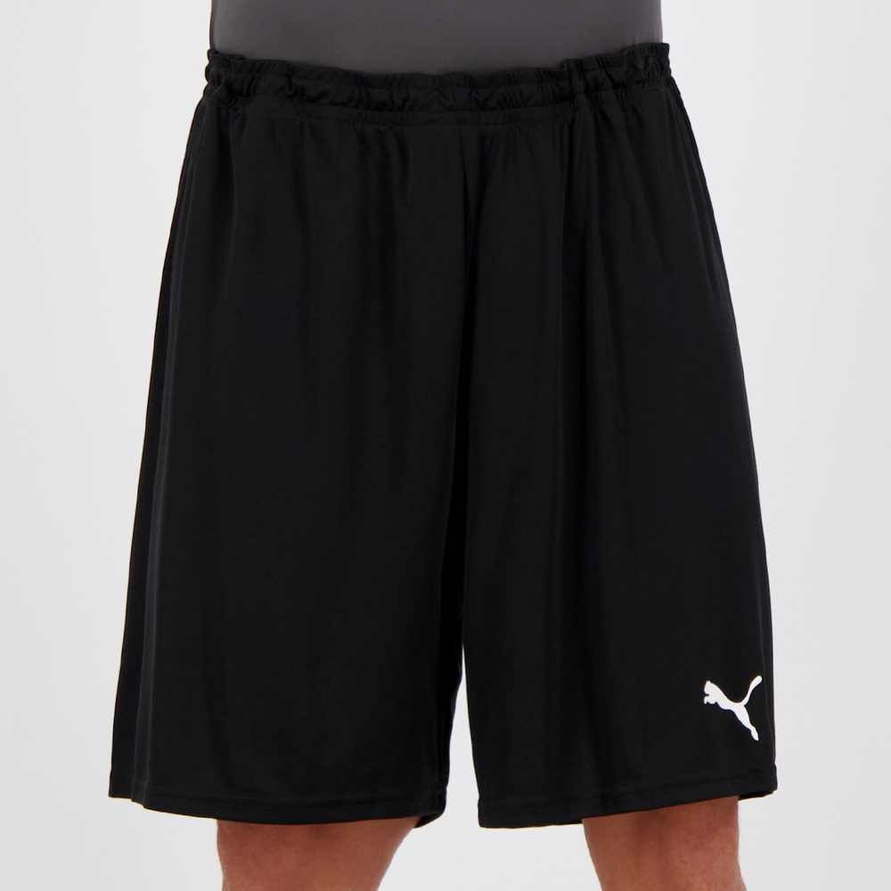 Calção Puma Liga Core Preto e Branco Calção Puma Liga Core Preto e Branco