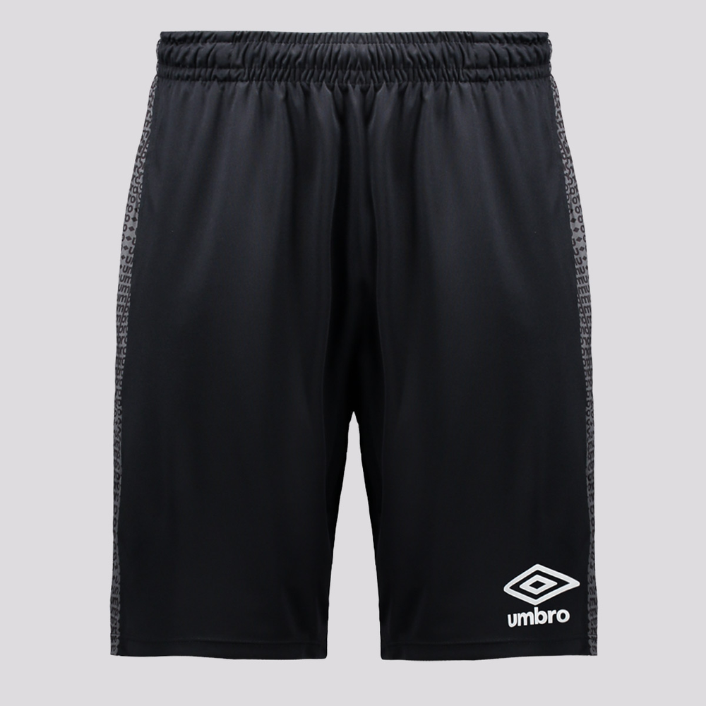 Calção Umbro Maximum Diamond Com Bolso Preto e Branco Calção Umbro Maximum Diamond Com Bolso Preto e Branco