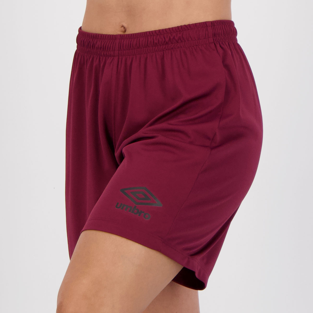 Calção Umbro Striker Feminino Bordô Calção Umbro Striker Feminino Bordô