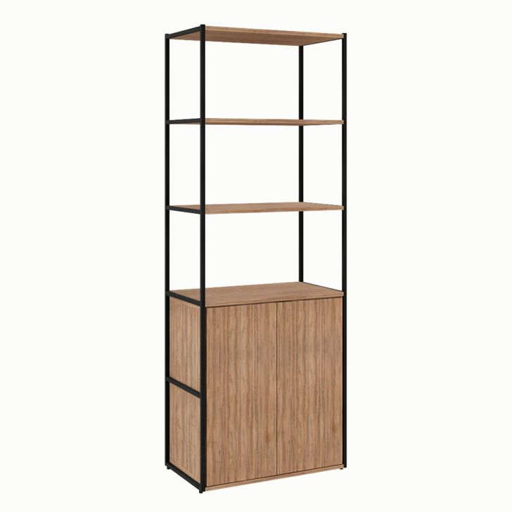 Armário De Escritório Shelf 2 Pt Ameixa E Preto 173 Cm Armário De Escritório Shelf 2 Pt Ameixa E Preto 173 Cm
