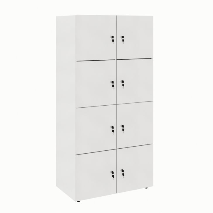 Armário Locker Duplo Module 8 Pt Cinza Armário Locker Duplo Module 8 Pt Cinza