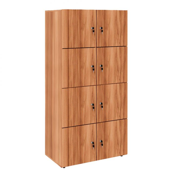 Armário Locker Duplo Module 8 Pt Nogal Sevilha Armário Locker Duplo Module 8 Pt Nogal Sevilha