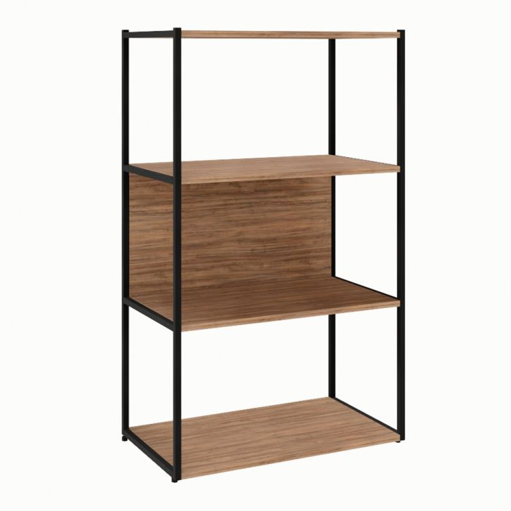 Estante Shelf Ameixa E Preta 105 Cm Estante Shelf Ameixa E Preta 105 Cm