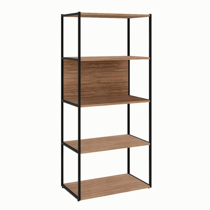 Estante Shelf Ameixa E Preta 139 Cm Estante Shelf Ameixa E Preta 139 Cm
