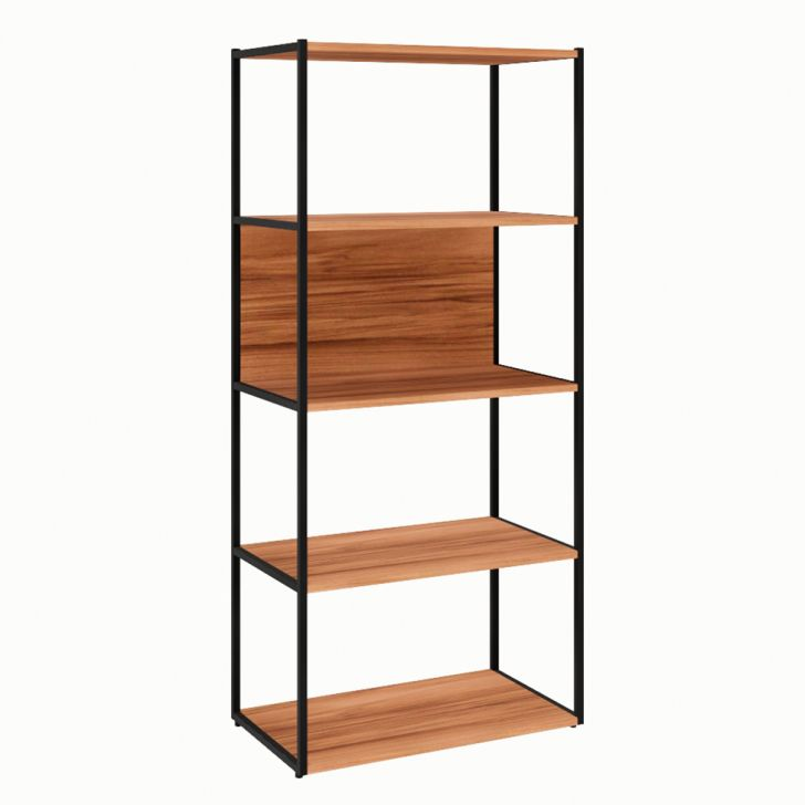 Estante Shelf Nogal Sevilha E Preta 139 Cm Estante Shelf Nogal Sevilha E Preta 139 Cm