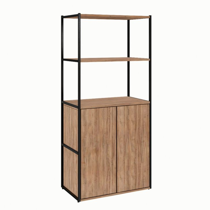 Estante Shelf 2 Pt Ameixa E Preta 139 Cm Estante Shelf 2 Pt Ameixa E Preta 139 Cm