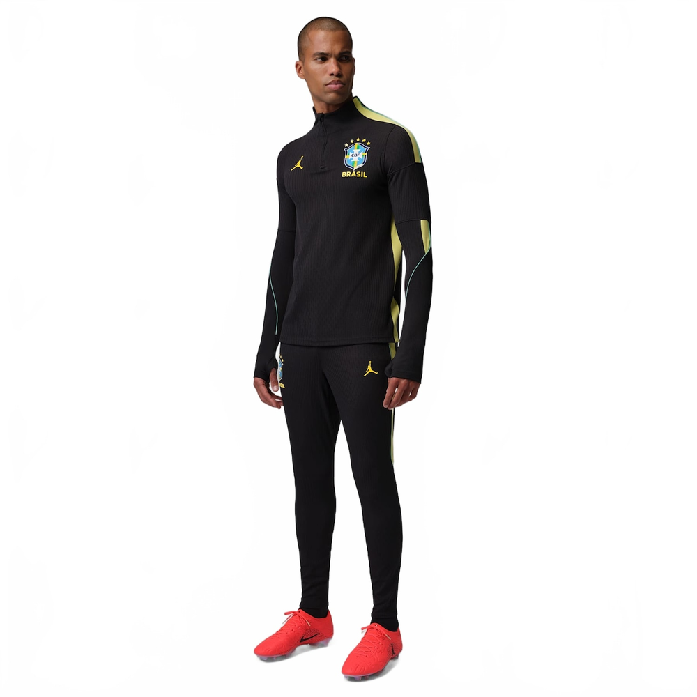 Calça Brasil Jordan Strike Elite 2026 Treino Masculina Calça Brasil Jordan Strike Elite 2026 Treino Masculina
