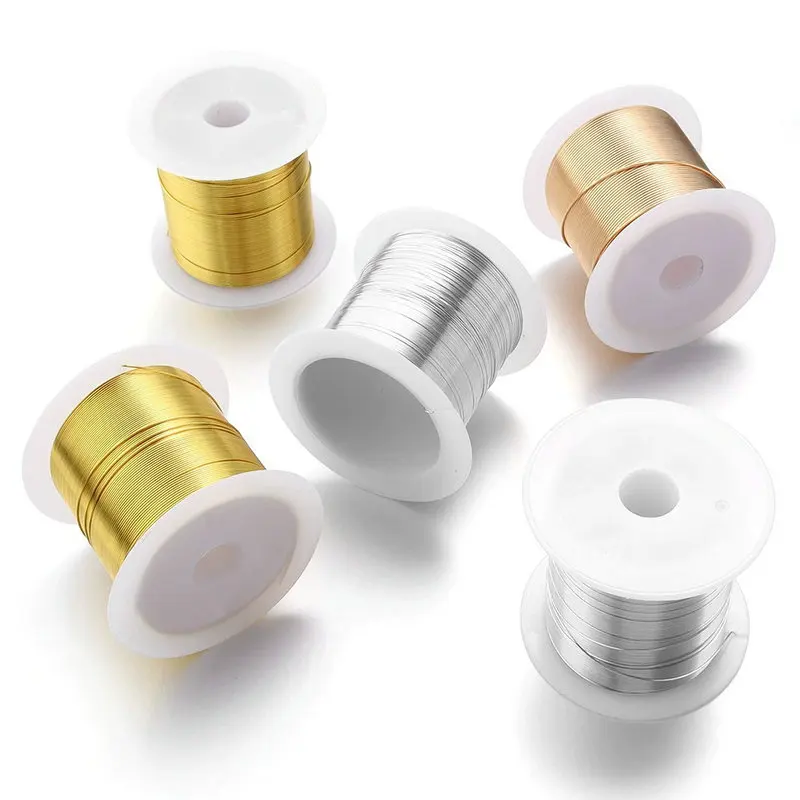 0.3-1.0mm Jewelry Beading Wire Tarnish Resistant Jewelry Copper Wire for Bracelet Necklaces Craft Jewelry Making Supplies 0.3-1.0mm Jewelry Beading Wire Tarnish Resistant Jewelry Copper Wire for Bracelet Necklaces Craft Jewelry Making Supplies