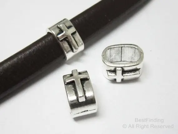 10pcs Licorice Cross slider, Licorice leather beads, Thick Bracelet Making, 10x7mm, Jewelry Supplies -LF15 10pcs Licorice Cross slider, Licorice leather beads, Thick Bracelet Making, 10x7mm, Jewelry Supplies -LF15