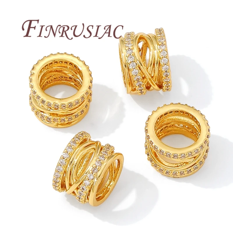 7.6mm*10mm Large Hole Beads,18K Gold Plated Spacer Beads For Bracelets Making,Bead For Necklace Accessories,DIY Findings 7.6mm*10mm Large Hole Beads,18K Gold Plated Spacer Beads For Bracelets Making,Bead For Necklace Accessories,DIY Findings