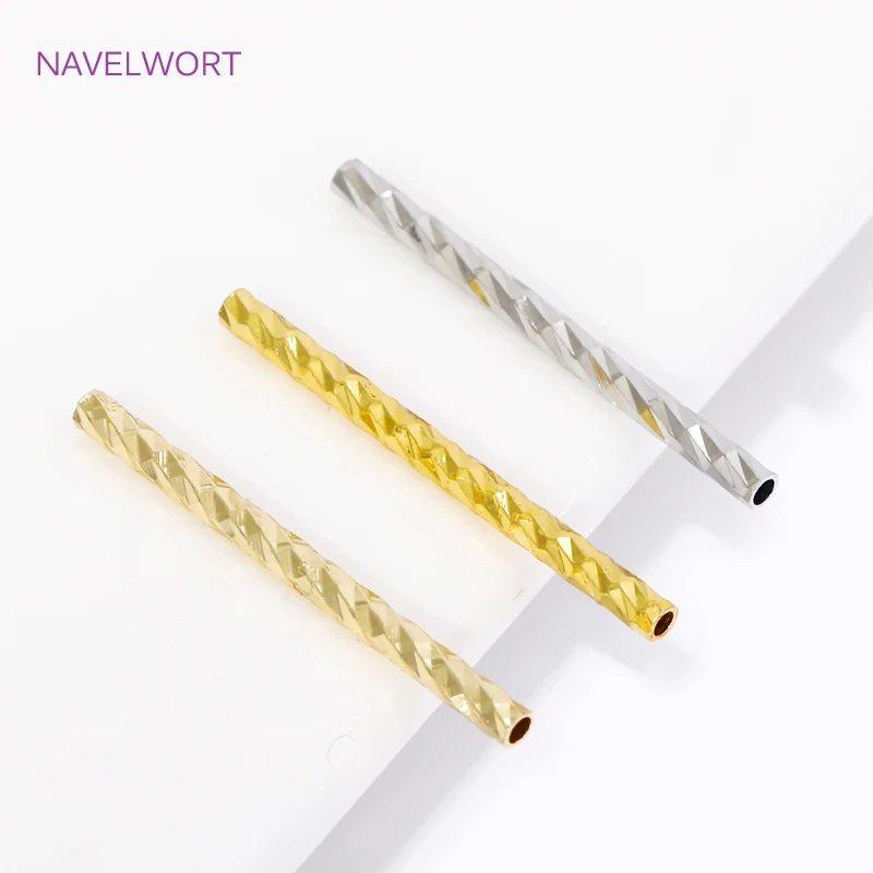 10/15/20mm Stripe Tube Spacer Beads 18K Gold Plated Brass Straight Long Tube Beads For DIY Bracelet Jewelry Making Accessories 10/15/20mm Stripe Tube Spacer Beads 18K Gold Plated Brass Straight Long Tube Beads For DIY Bracelet Jewelry Making Accessories