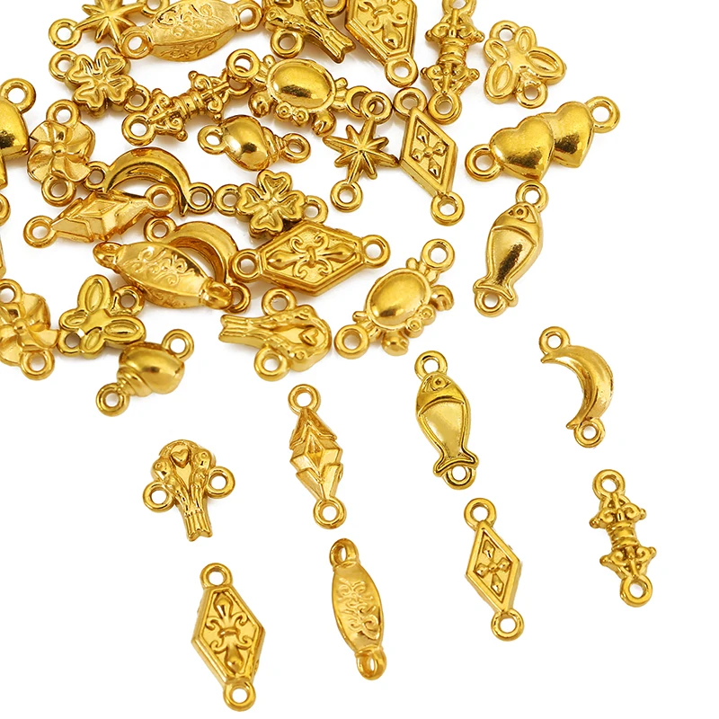 20pcs Stainless Steel Crabs Flowers Love Moon Conch Pendant Connectors for Necklace Bracelet Charms DIY Jewelry Making Supplies 20pcs Stainless Steel Crabs Flowers Love Moon Conch Pendant Connectors for Necklace Bracelet Charms DIY Jewelry Making Supplies