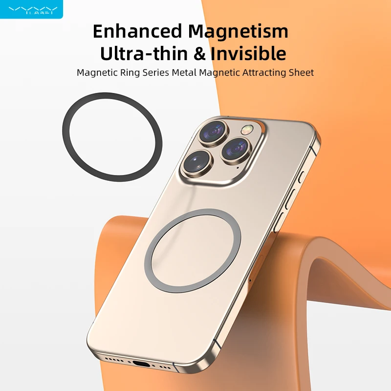 VYVYLABS Ring For Magsafe Magnetic Wireless Charger For iPhone 17 16 15 14 Pro Max 13 12 Mini Universal Metal Sticker Magnet