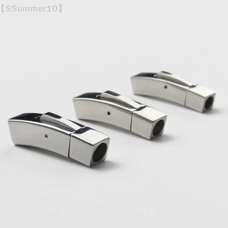【SSummer10】Stainless Steel Bayonet Clasp 4mm 5mm 6mm Hole Push Lock DIY Leather Bracelet Snap Clasps Jewelry Making Supplies【SS】 【SSummer10】Stainless Steel Bayonet Clasp 4mm 5mm 6mm Hole Push Lock DIY Leather Bracelet Snap Clasps Jewelry Making Supplies【SS】