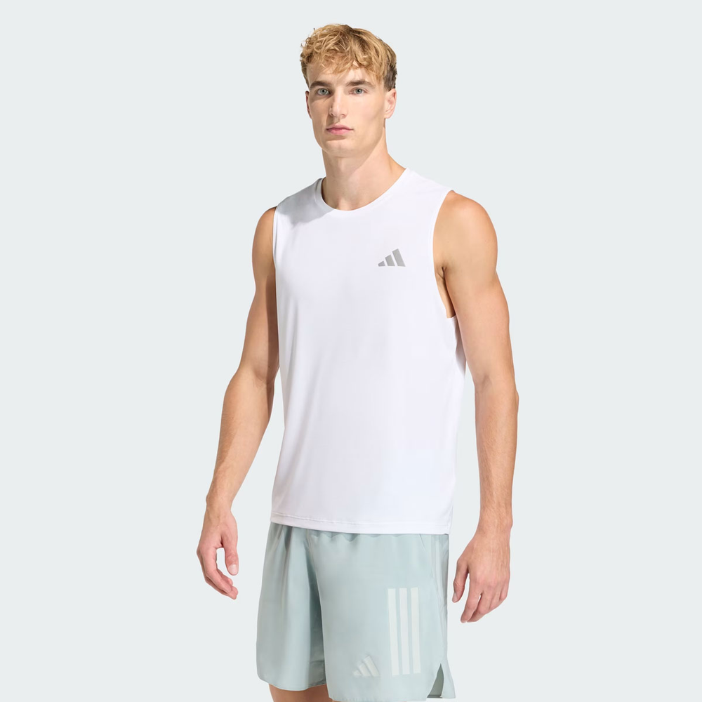 Regata Adidas Run Ess Tank Branca Regata Adidas Run Ess Tank Branca