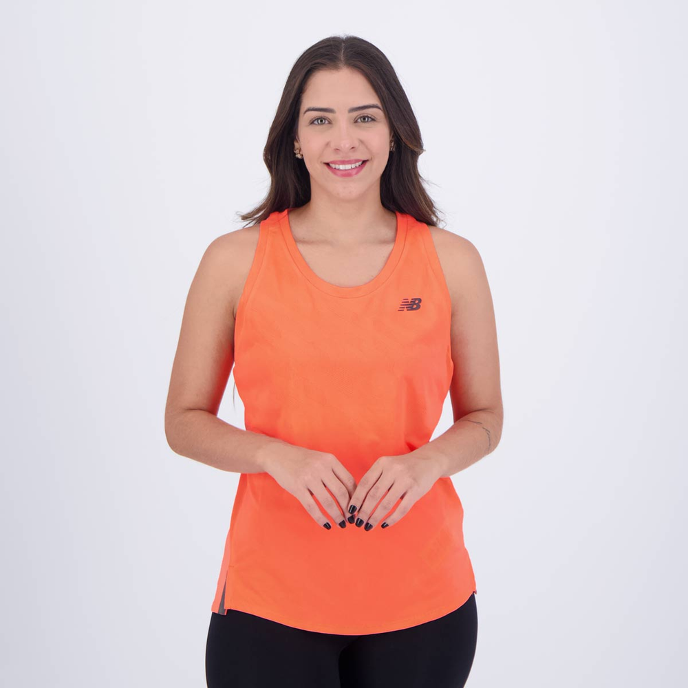 Regata New Balance Q Speed Jacquard Feminina Coral