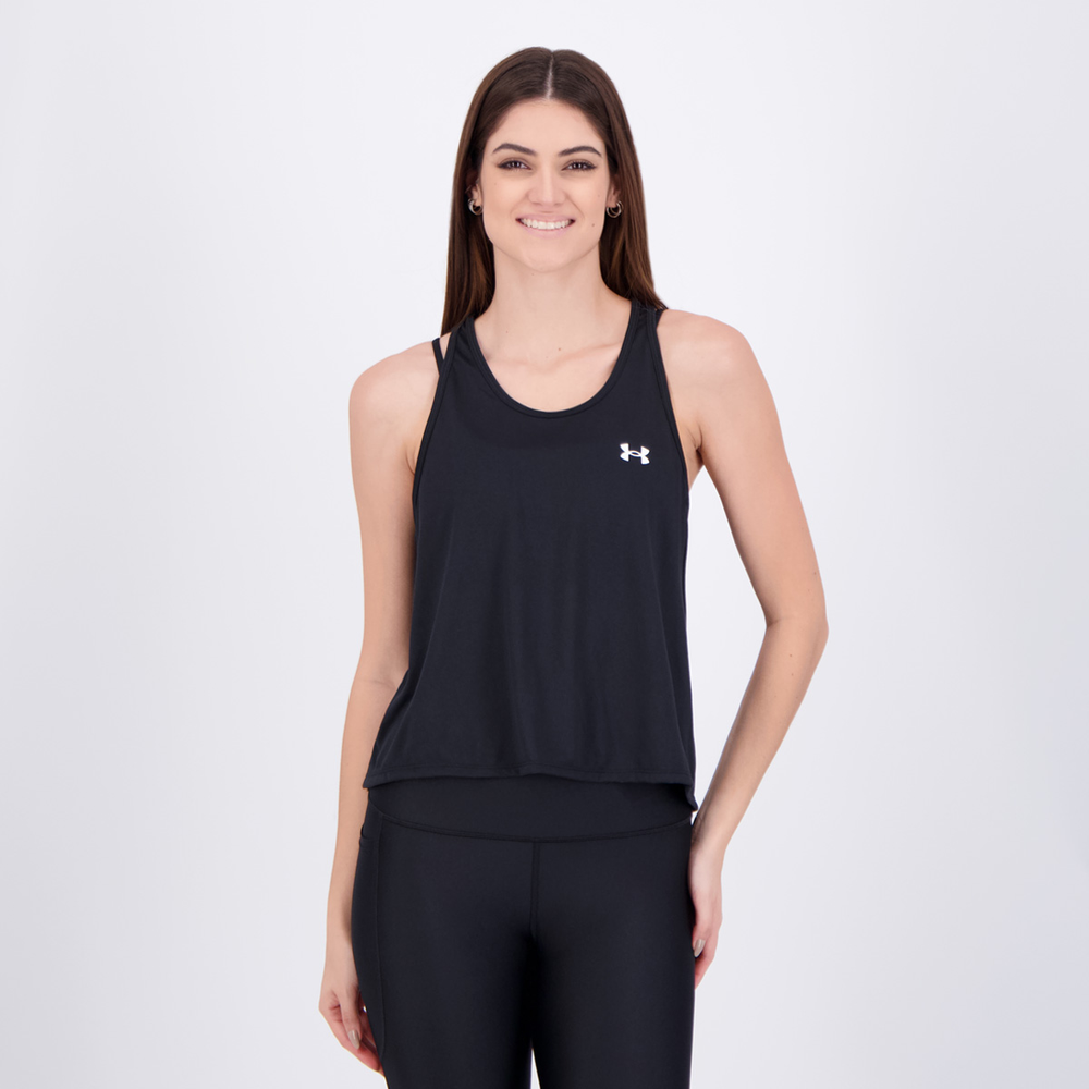 Regata Under Armour Tech Swing Tank Feminina Preta Regata Under Armour Tech Swing Tank Feminina Preta