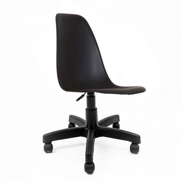 Cadeira De Escritório Secretária Eames Preta Cadeira De Escritório Secretária Eames Preta