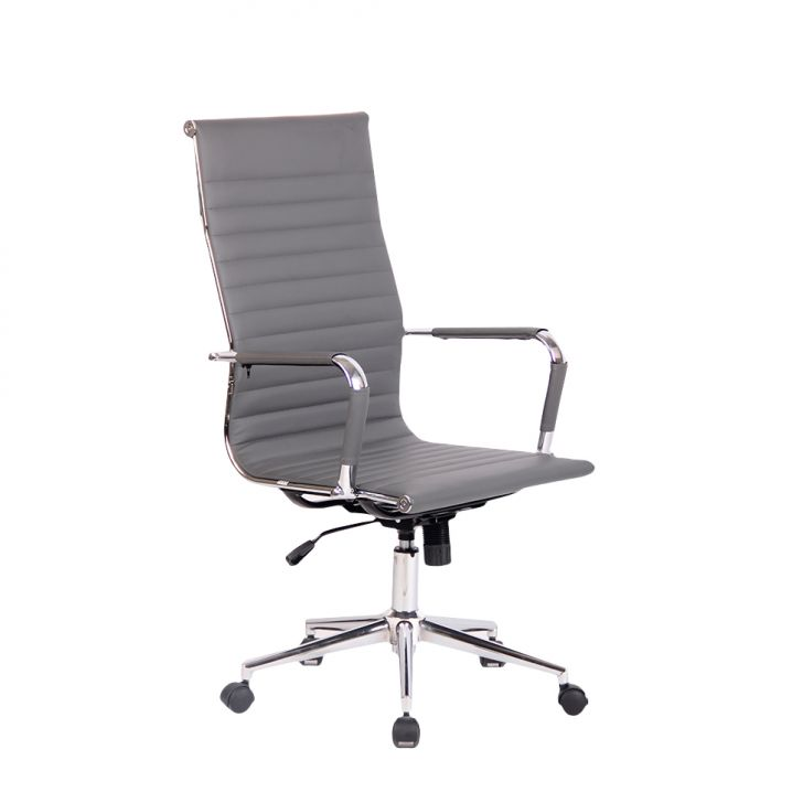 Cadeira De Escritório Presidente Giratória Com Relax New Best Cinza Cadeira De Escritório Presidente Giratória Com Relax New Best Cinza