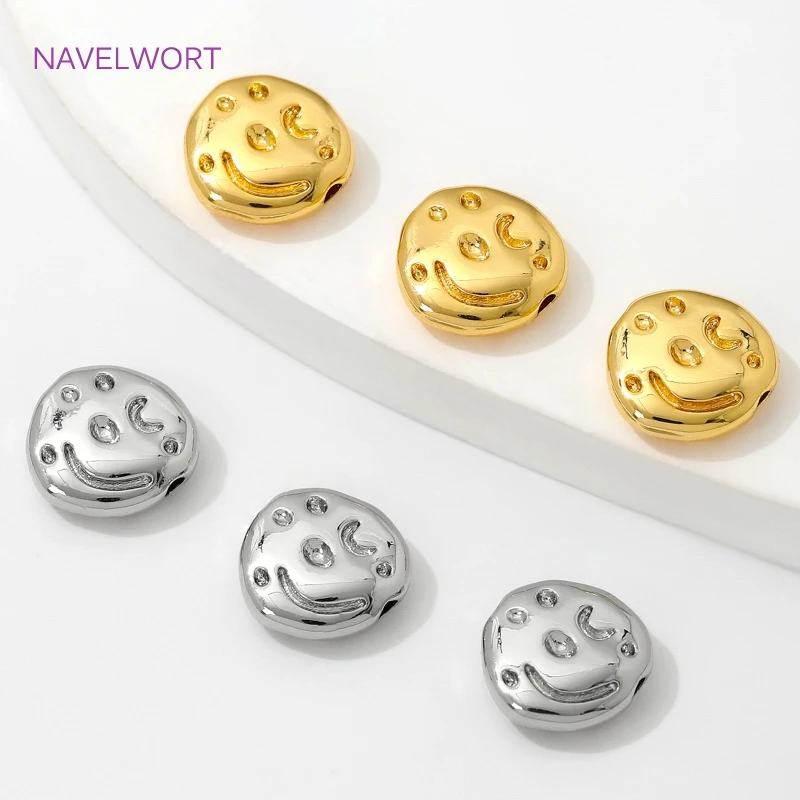 18K Real Gold Plated Brass Irregular Spacer Beads For Bracelets Making Findings,Beads Separators,DIY Beading Jewelry Accessories 18K Real Gold Plated Brass Irregular Spacer Beads For Bracelets Making Findings,Beads Separators,DIY Beading Jewelry Accessories