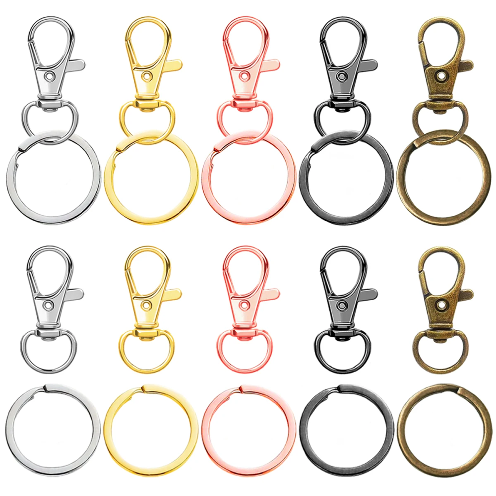 10/20/30/50 Set Swivel Keychain With Key Ring, for Making Keychains, Lanyards, Wallet Hardware Accessories, DIY Crafts and Gift 10/20/30/50 Set Swivel Keychain With Key Ring, for Making Keychains, Lanyards, Wallet Hardware Accessories, DIY Crafts and Gift