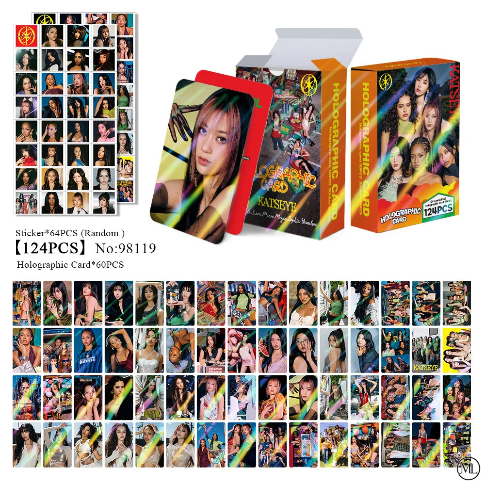 92Pcs/Set Kpop Idol KATSEYE New Album BEAUTIFULCHAOS Lomo Cards LARA DANIELA HD Printd Photocards Stickers MANON MEGAN Fans Gift 92Pcs/Set Kpop Idol KATSEYE New Album BEAUTIFULCHAOS Lomo Cards LARA DANIELA HD Printd Photocards Stickers MANON MEGAN Fans Gift