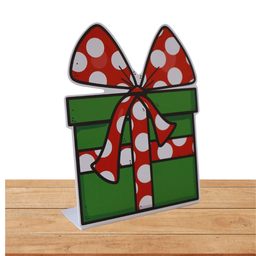 Enfeita Natal Display de Mesa Presente Decorativo 24x15 cm Enfeita Natal Display de Mesa Presente Decorativo 24x15 cm