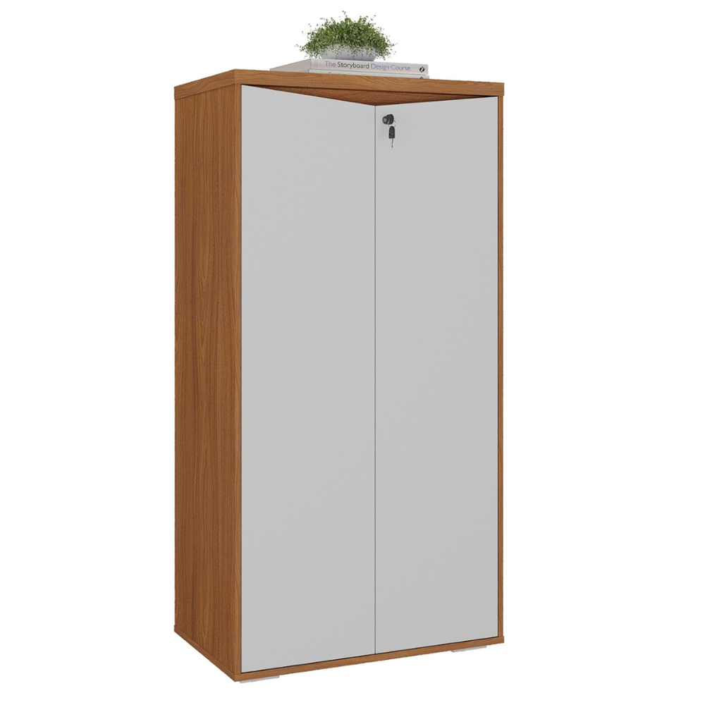 Armário com 2 Portas Montenegro Freijó Branco Armário com 2 Portas Montenegro Freijó Branco