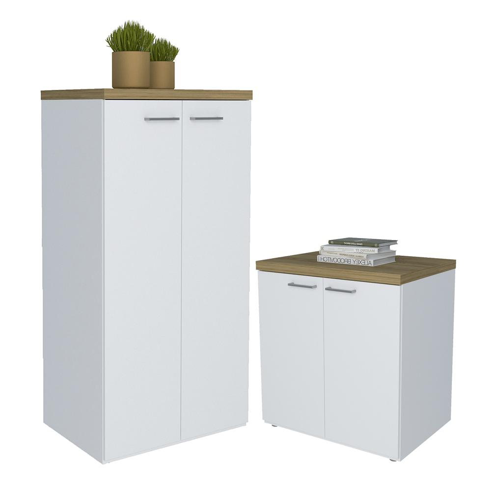 Conjunto Balcão e Armário Gelsenkirchen Olmo Branco Conjunto Balcão e Armário Gelsenkirchen Olmo Branco