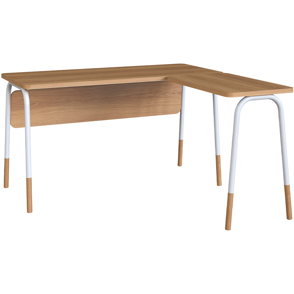 Mesa Escrivaninha Em L 136 cm 28001 Hanover Branco Artesano Mesa Escrivaninha Em L 136 cm 28001 Hanover Branco Artesano