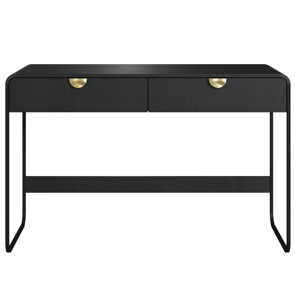 Escrivaninha Organico 2 Gavetas 125 cm 28067 Nero Preto Artesano