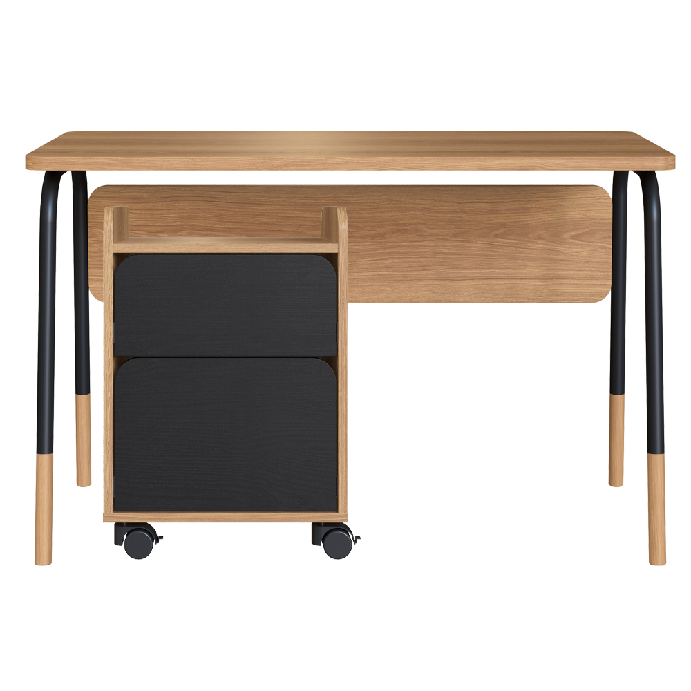 Conjunto Escritorio Home Office 2 Peças 27989X27998 Preto Hanover Artesano