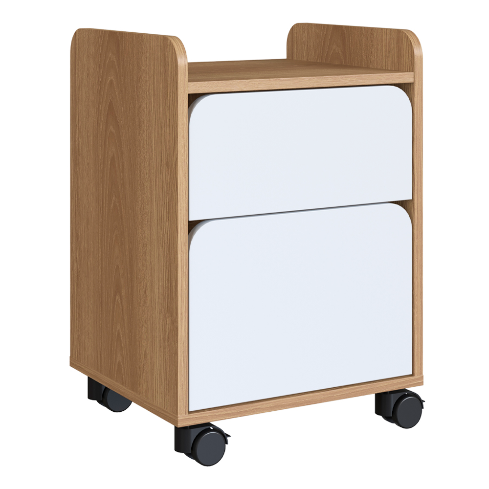 Gaveteiro 2 Gavetas Com Rodízios 27998 Hanover Branco Artesano Gaveteiro 2 Gavetas Com Rodízios 27998 Hanover Branco Artesano