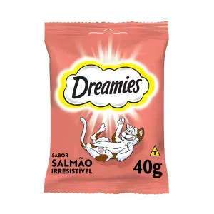 Petisco Dreamies Salmão Irresistível Gatos Adultos Petisco Dreamies Salmão Irresistível Gatos Adultos