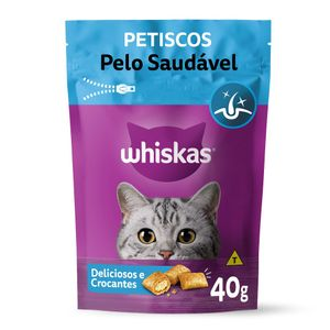 Petisco Whiskas Pelo Saudável para Gatos Adultos - 40g Petisco Whiskas Pelo Saudável para Gatos Adultos - 40g