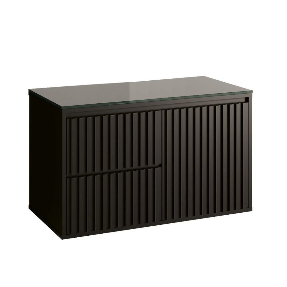 Gabinete Para Banheiro Ripado 80 Preto Sem Cuba Gabinete Para Banheiro Ripado 80 Preto Sem Cuba