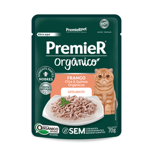 Ração Úmida Premier Orgânico para Gatos Adultos Frango - 70 g Ração Úmida Premier Orgânico para Gatos Adultos Frango - 70 g