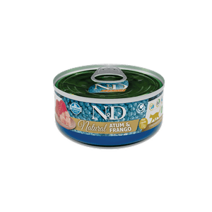 Ração Úmida N&D Natural Gatos Adultos Atum e Frango - 70 g Ração Úmida N&D Natural Gatos Adultos Atum e Frango - 70 g