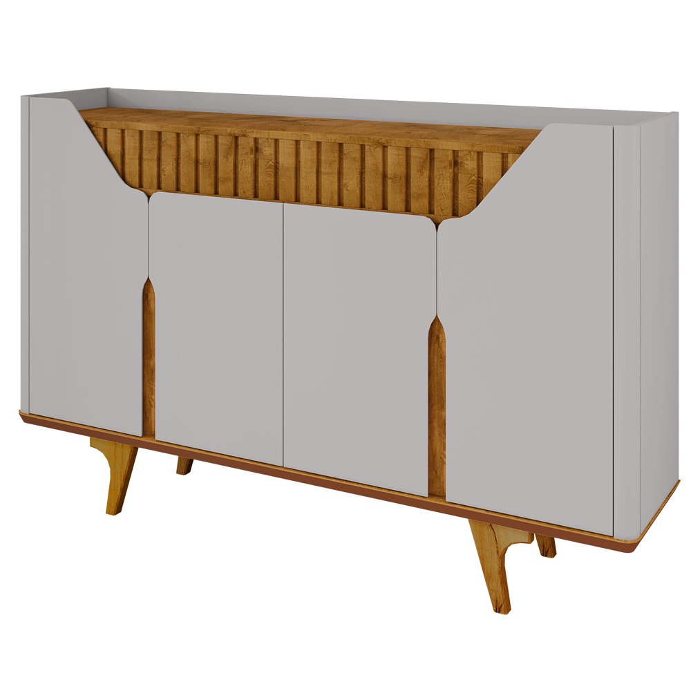 Balcão Buffet 4 Portas Tamisa 160 cm Off White Cinamomo BECHARA Balcão Buffet 4 Portas Tamisa 160 cm Off White Cinamomo BECHARA