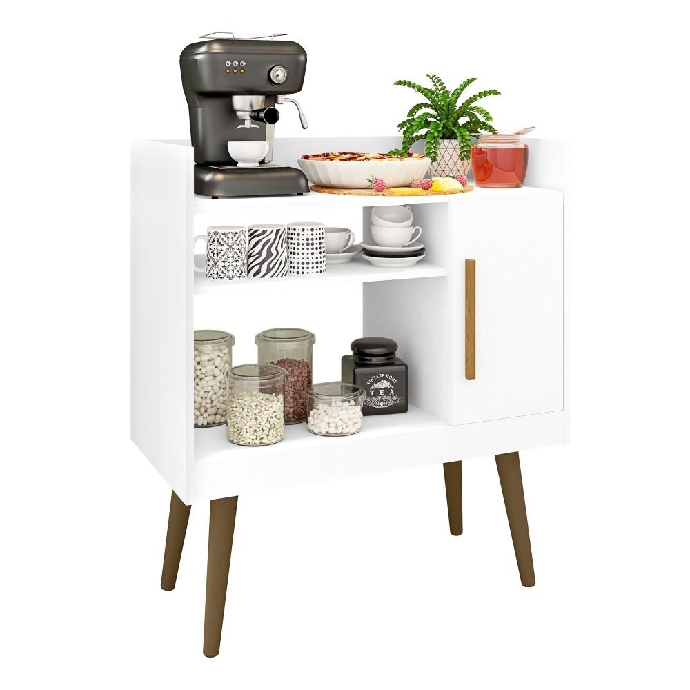 Buffet Mesinha Coffee com Porta Phill - Branco