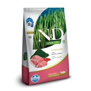 Ração N&D Spirulina Gatos Adultos Castrados Suíno Ração N&D Spirulina Gatos Adultos Castrados Suíno