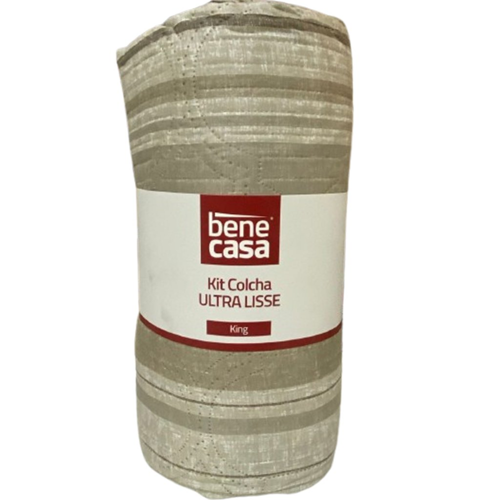 Kit Cobre Leito King Ultra Lisse New 250x270cm Cairo Kit Cobre Leito King Ultra Lisse New 250x270cm Cairo