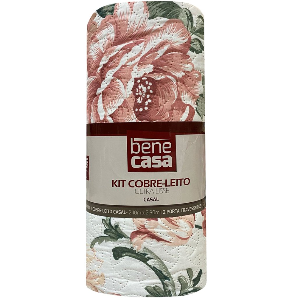 Kit Cobre Leito Casal Ultra Lisse Estampado 210x230 Flowers Pink Kit Cobre Leito Casal Ultra Lisse Estampado 210x230 Flowers Pink