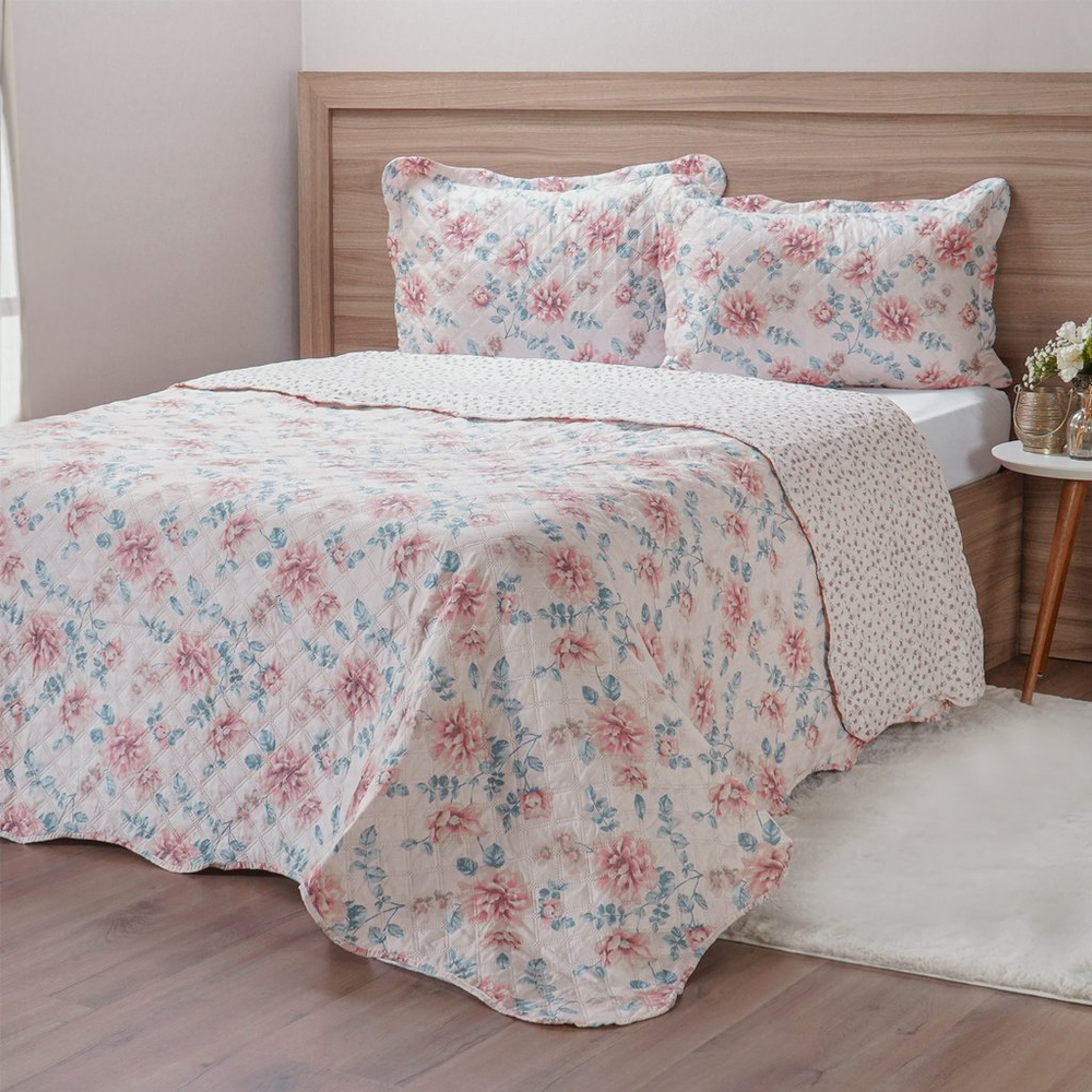 Kit Cobre Leito Solteiro Ultra Lisse New 160x220cm Juliette Kit Cobre Leito Solteiro Ultra Lisse New 160x220cm Juliette