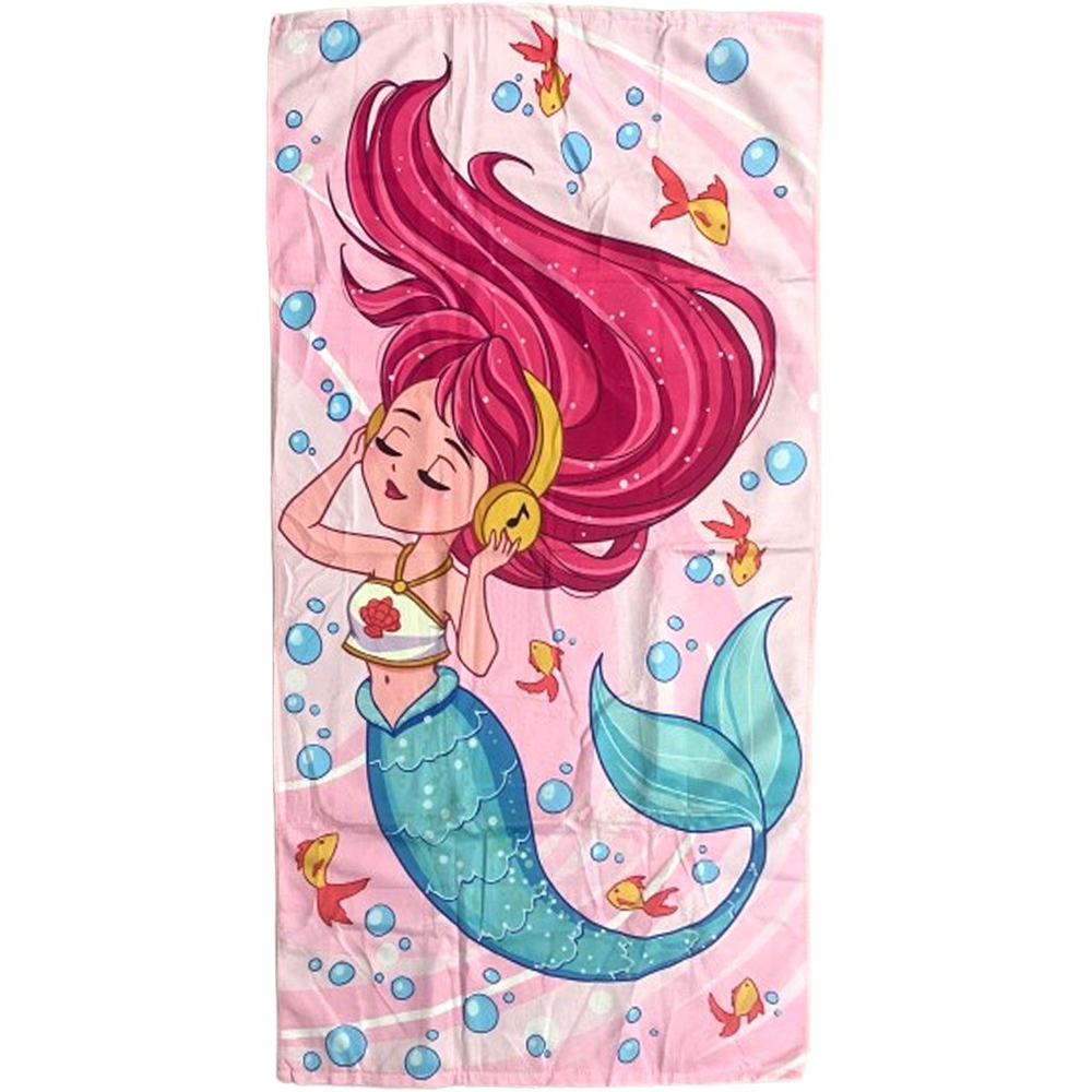 Toalha de Praia Infantil Summer Microfibra Anti Areia 60x110cm Mermaid New Toalha de Praia Infantil Summer Microfibra Anti Areia 60x110cm Mermaid New